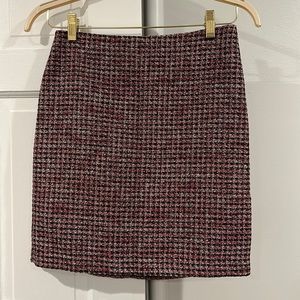 White House Black Market Lined Tweed Skirt